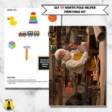 Load image into Gallery viewer, Elf 911 North Pole Helper Printable Set