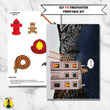 Load image into Gallery viewer, Elf 911 Printable Firefighter Play Set