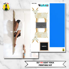 Load image into Gallery viewer, Elf 911 Goat Yoga Printable Set