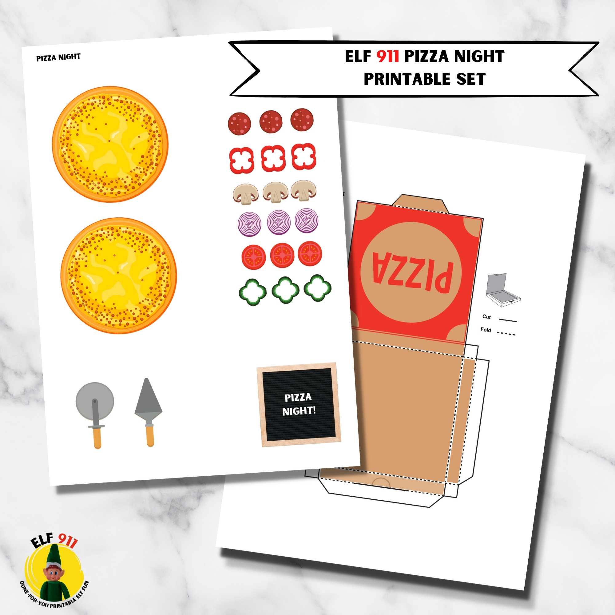Elf 911 printable pizza elf 911 printable pizza night set – heathered nest