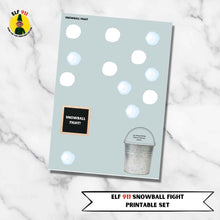 Load image into Gallery viewer, Elf 911 Snowball Fight Printable Set