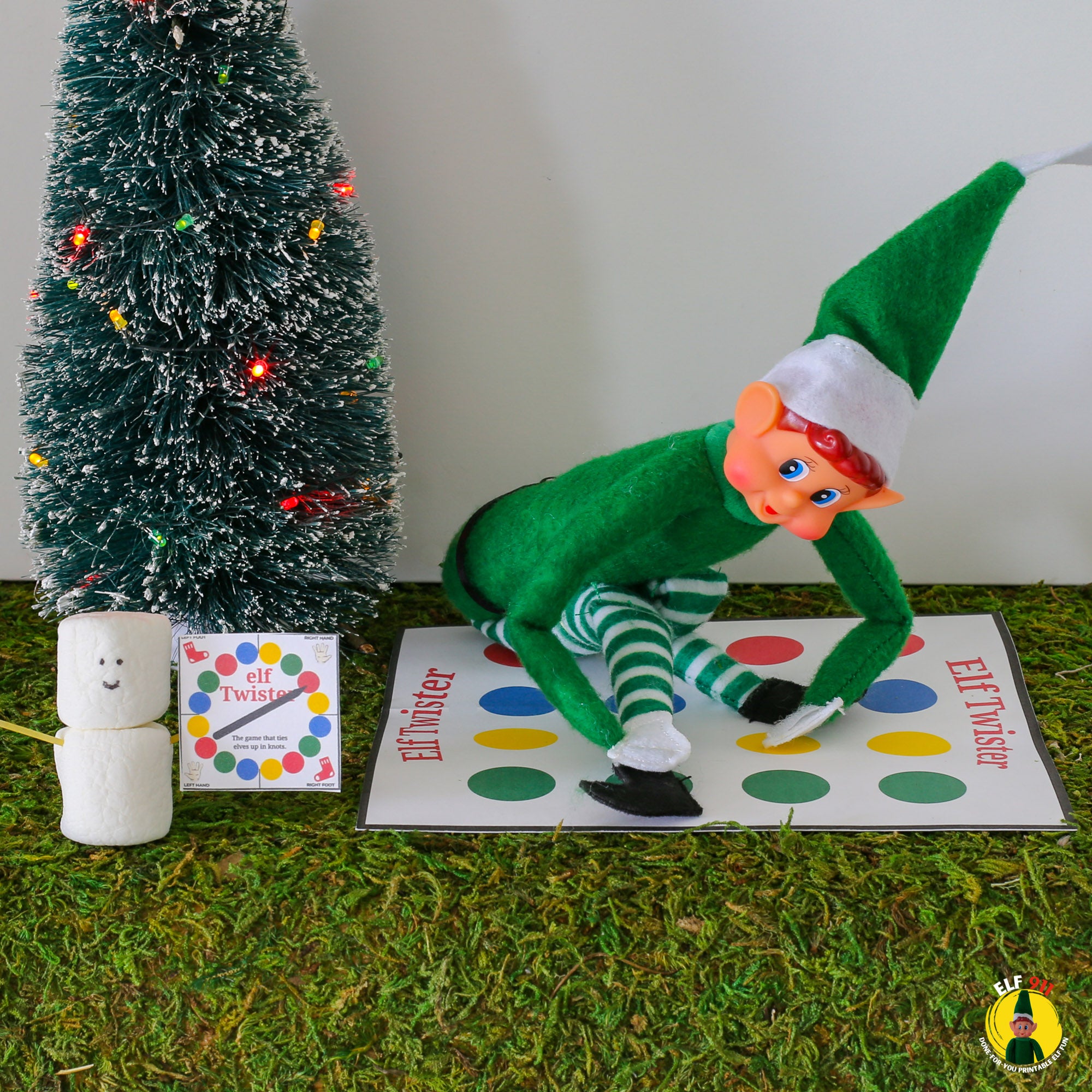 Elf Twist Game Printable Printable Elf Activity Instant 